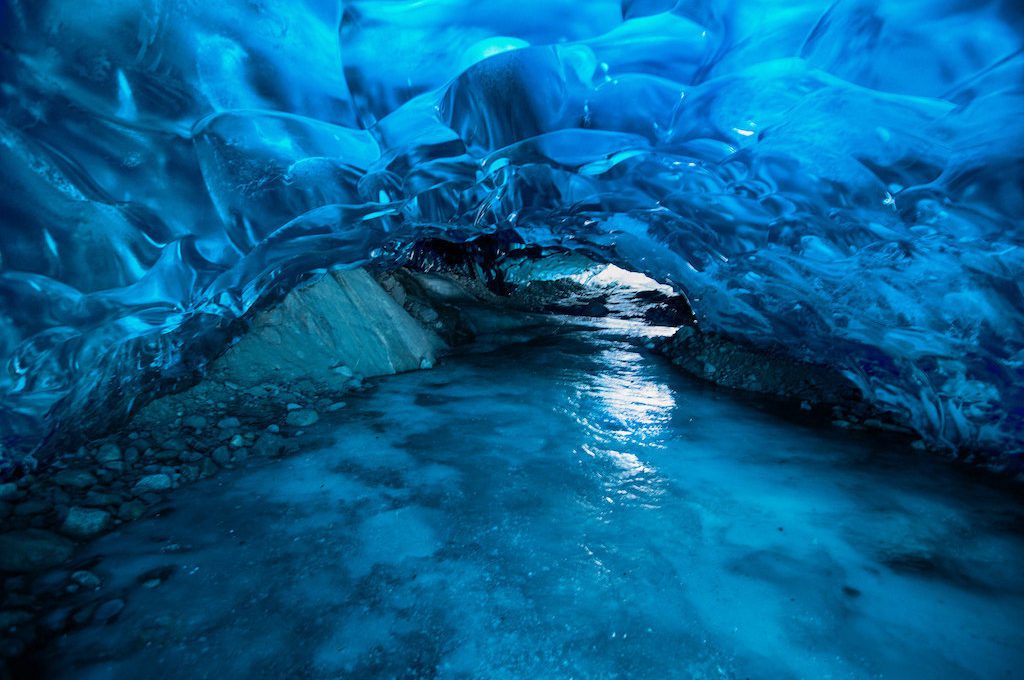 Mendenhall Glacier ice cave