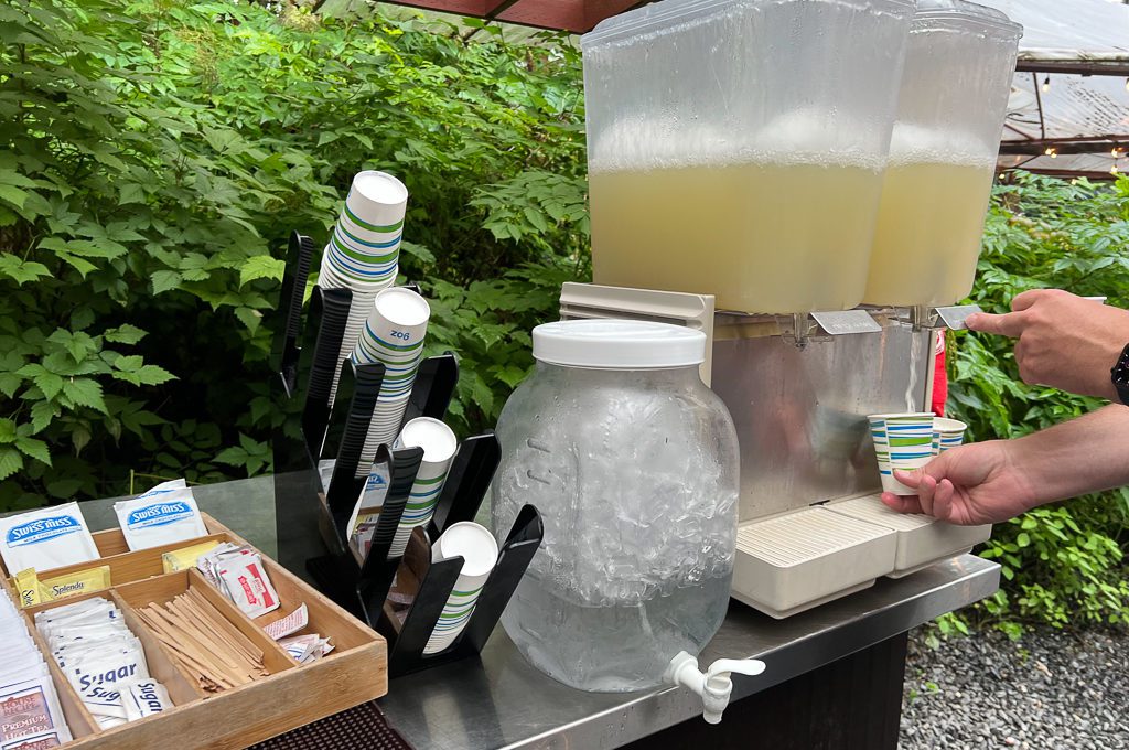 Gold Creek Salmon Bake drink station