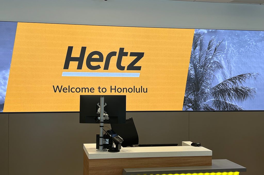 Hertz rental station