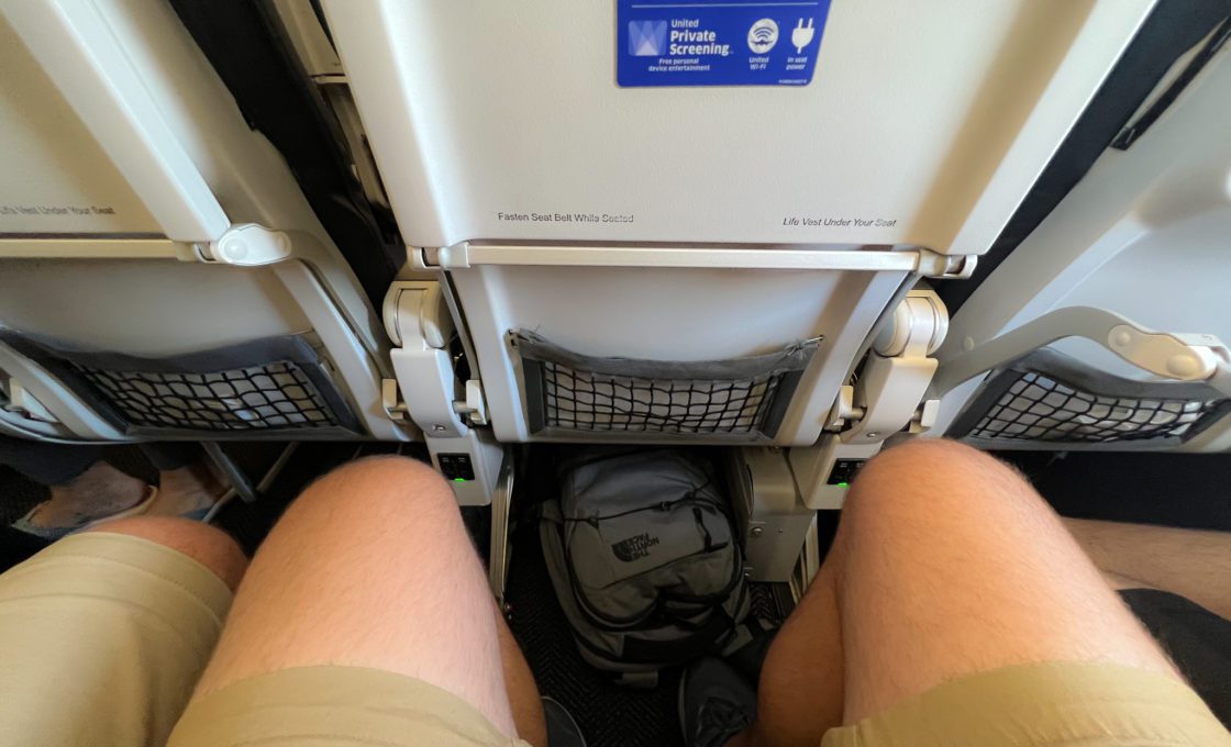 United Economy Plus legroom