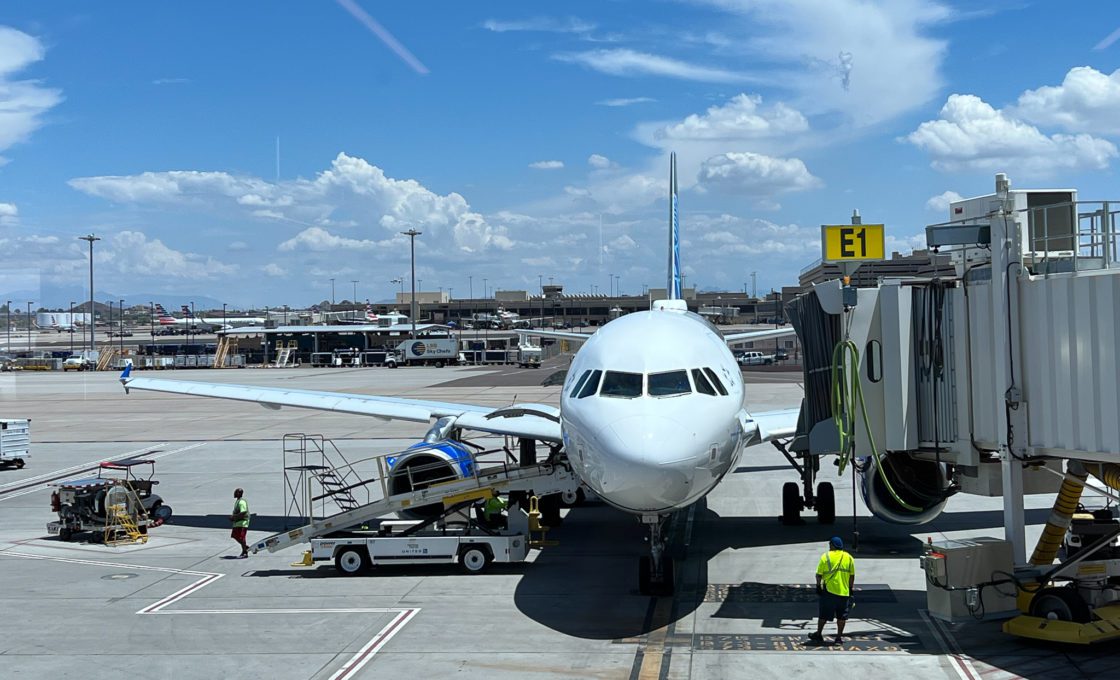 United airlines plane on tarmac