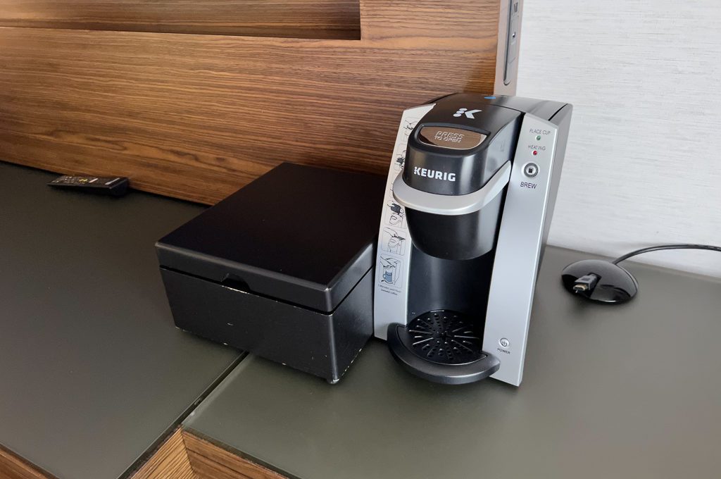 Marriott Seattle Airport coffee maker