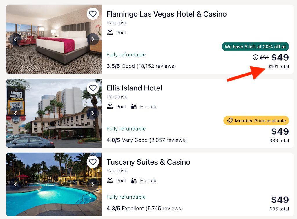 Las Vegas resort fees