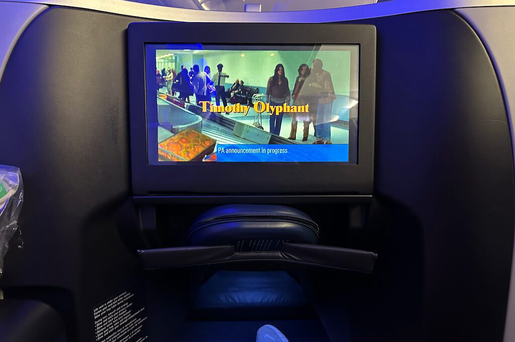 JetBlue A321 Classic Mint suite TV