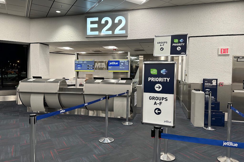 JetBlue boarding area