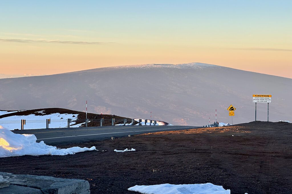 Snow in Hawaii Mauna Loa