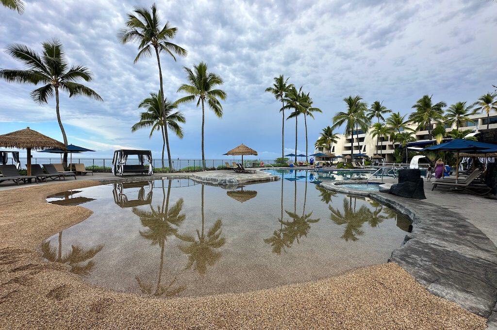 Outrigger Kona Resort pool kids