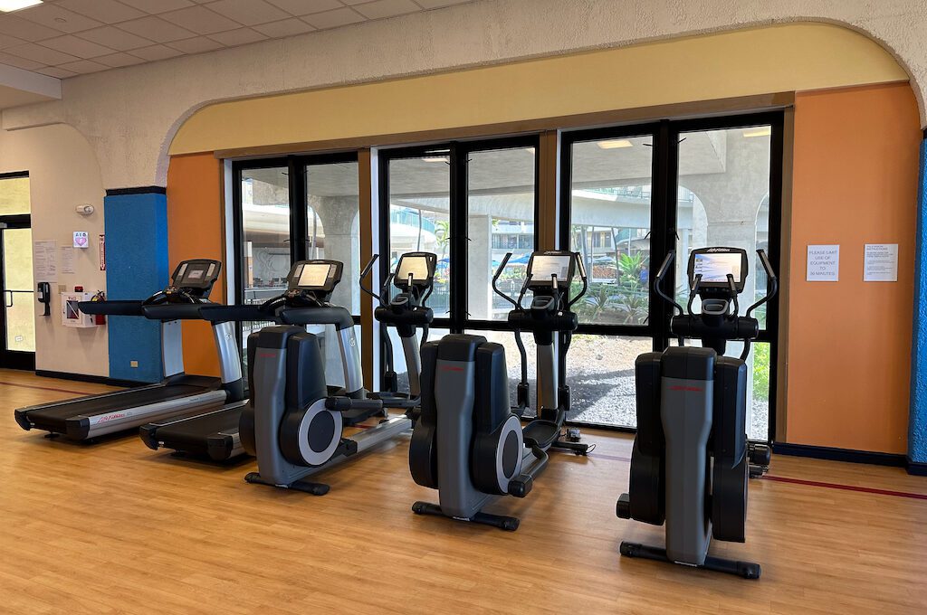 Outrigger Kona Resort gym cardio machines