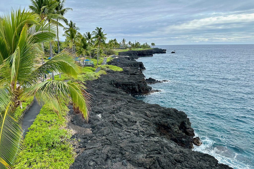 Outrigger Kona Resort Club Deluxe Oceanfront Suite balcony view