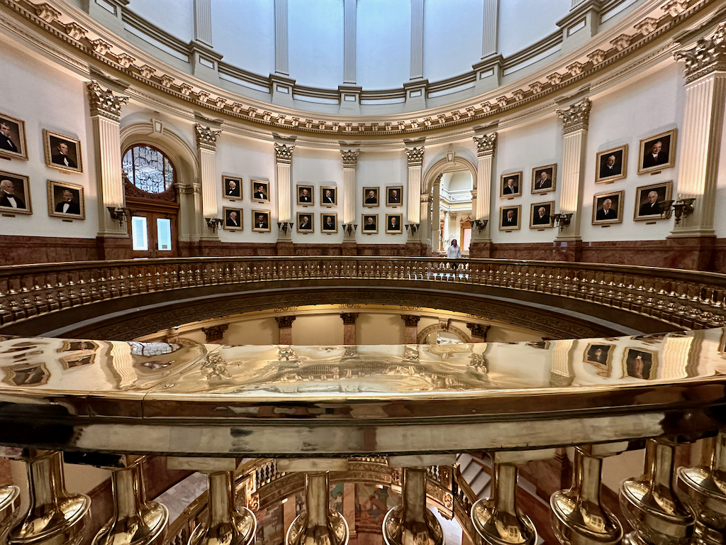 Colorado State Capitol portraits of past presidents