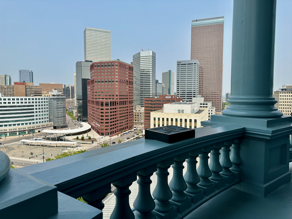 Colorado State Capitol views from dome of downtown Denver