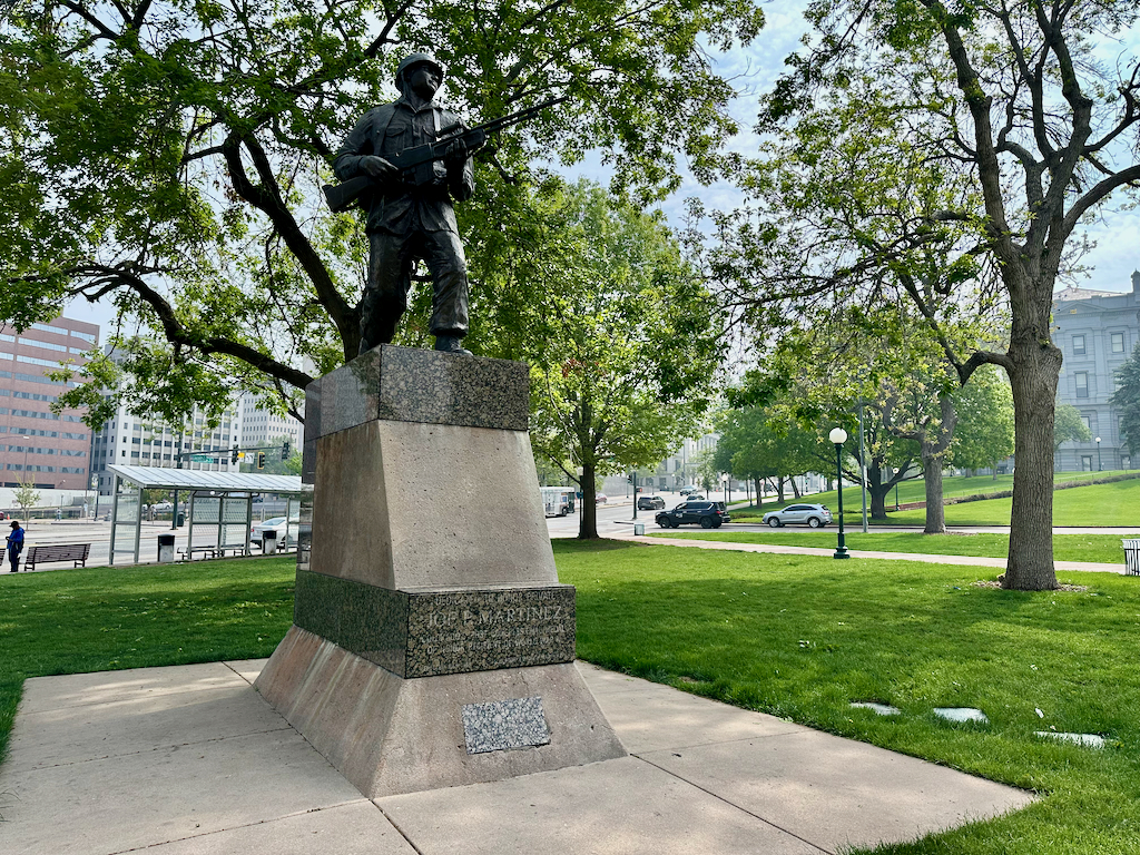 Denver's Civic Center Park Joe Martinez memorial