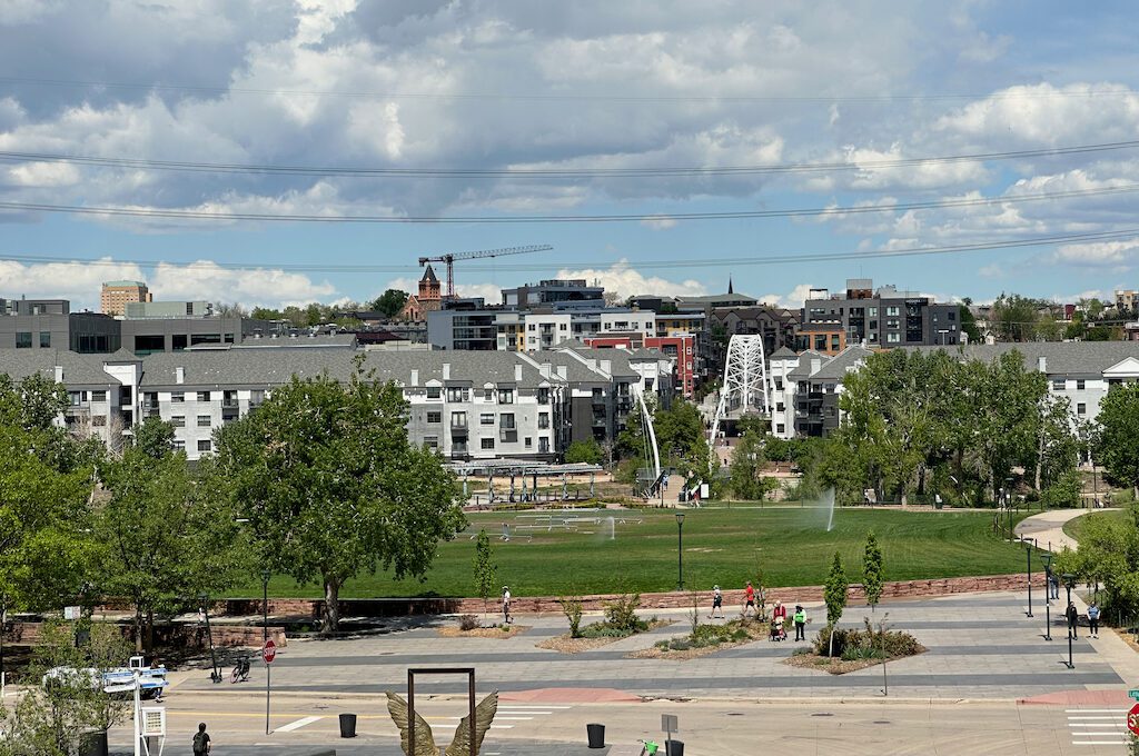 Denver Millennium Bridge view