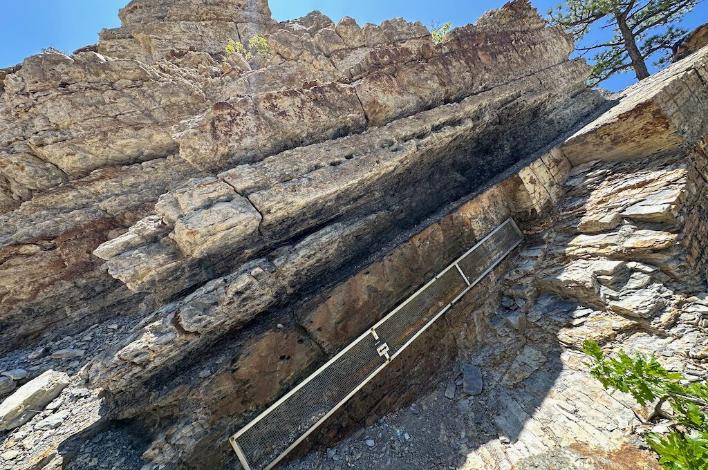 Dinosaur Ridge trail ash layer