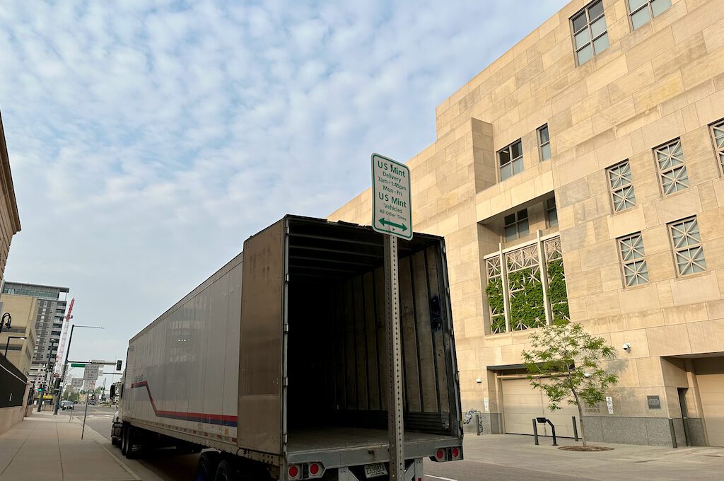 Denver Mint delivery truck