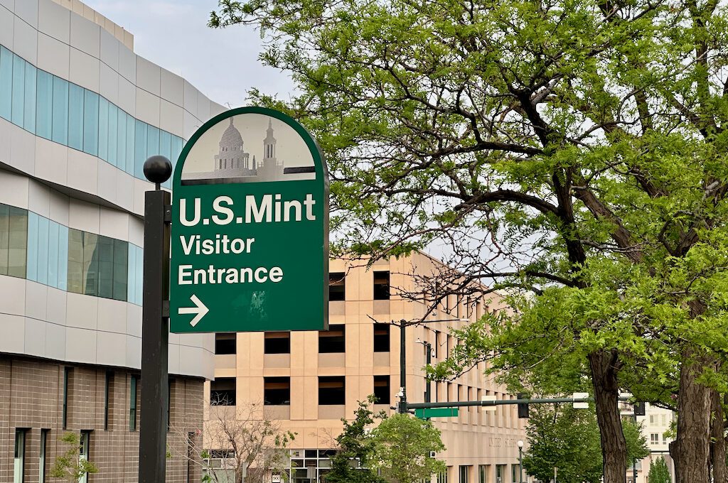 Denver Mint sign