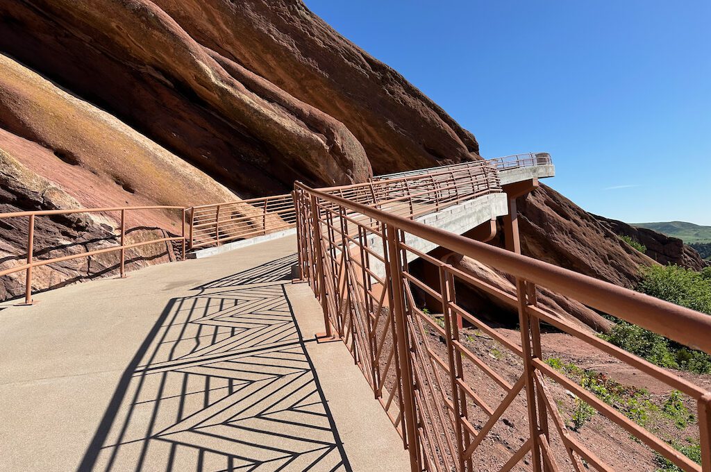 Red Rocks Amphitheater south entrance ramp