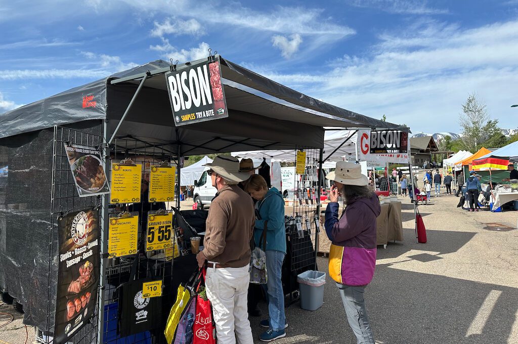 Estes Park Farmers Market bison