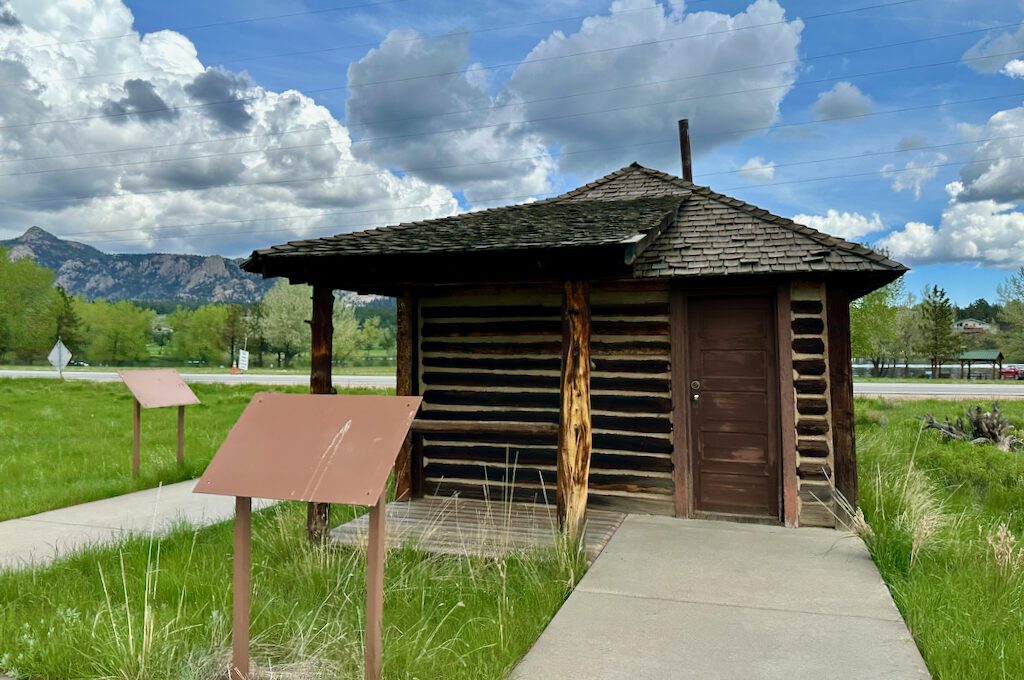 Estes Park Museum historic log cabin