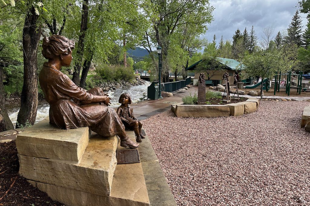 Estes Park River Walk Women’s monument