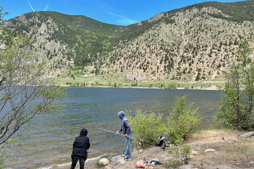people fishing Georgetown Lake