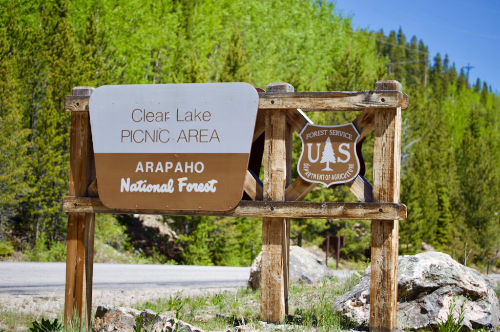 Guanella Pass Scenic Byway clear lake