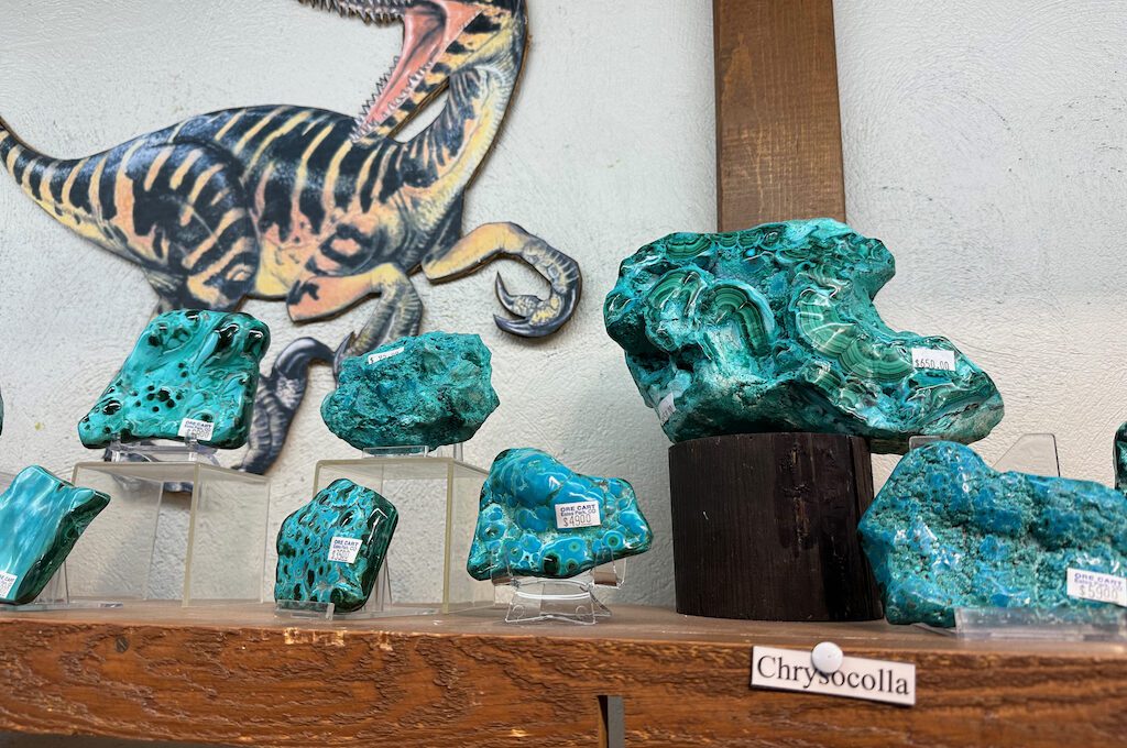 Ore Cart Rock Shop Chrysocolla 