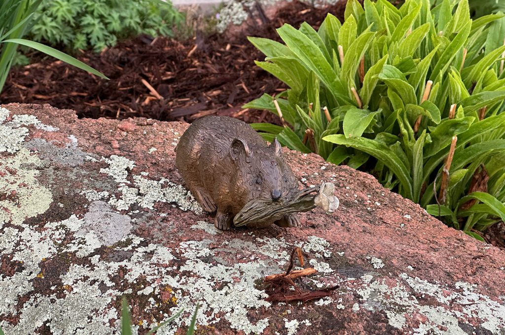 Pikas in the Park statue Estes Park Scavenger Hunt
