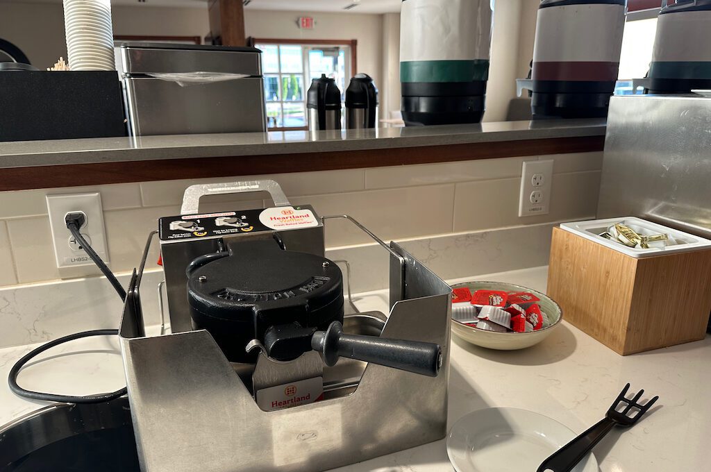 Residence Inn breakfast waffle maker