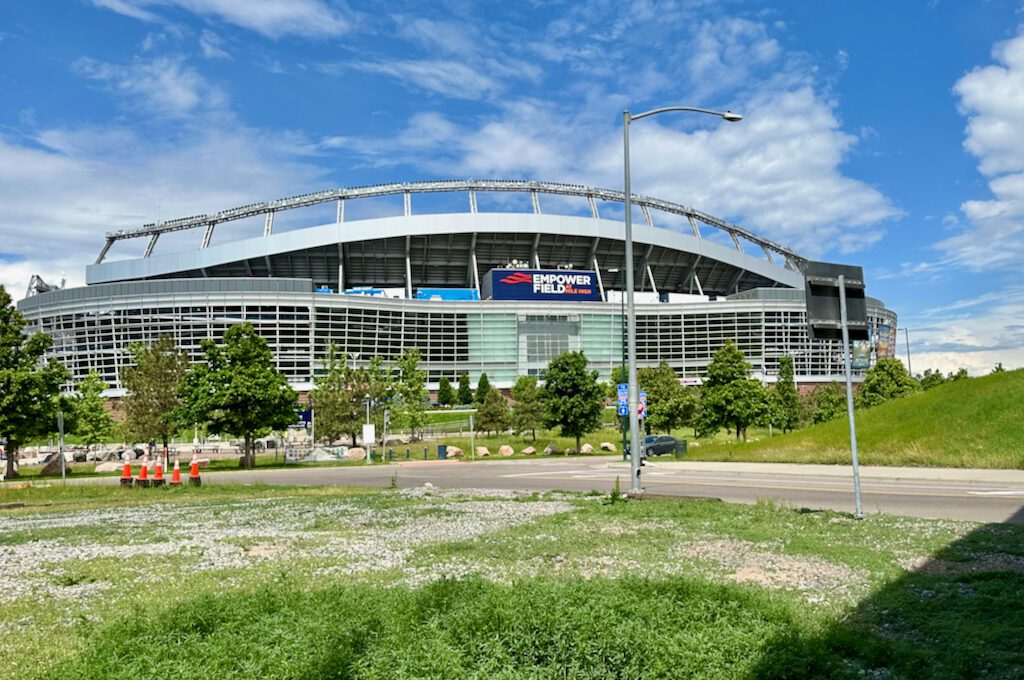 Empower Field seen from Denver Charlie