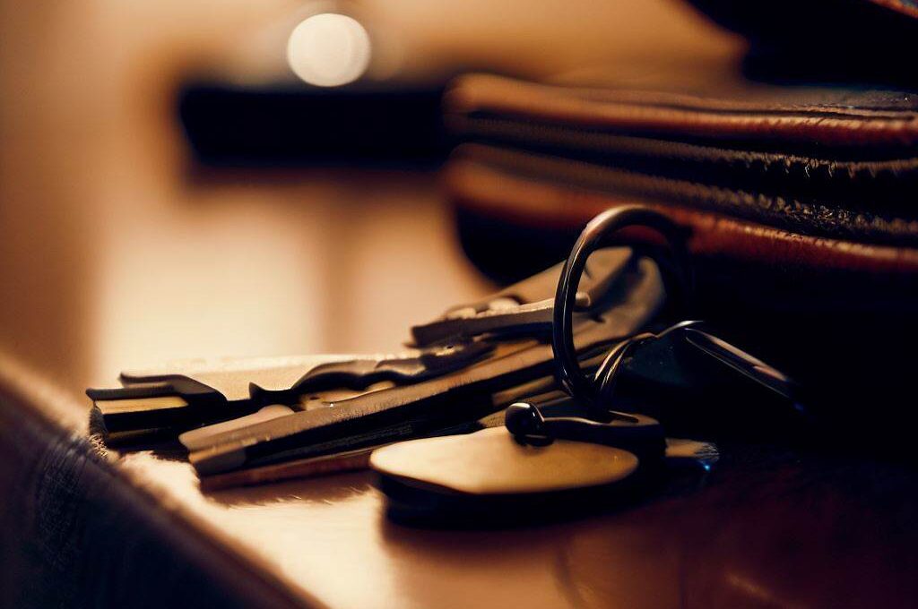 keys and wallet on table