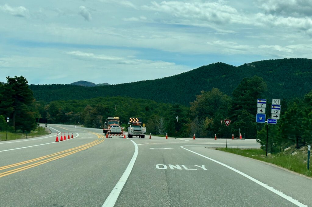  Peak to Peak Scenic Byway closure