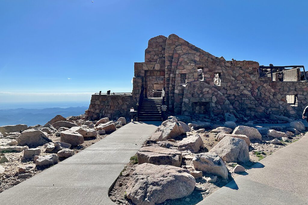Mount Evans Scenic byway summit crest house