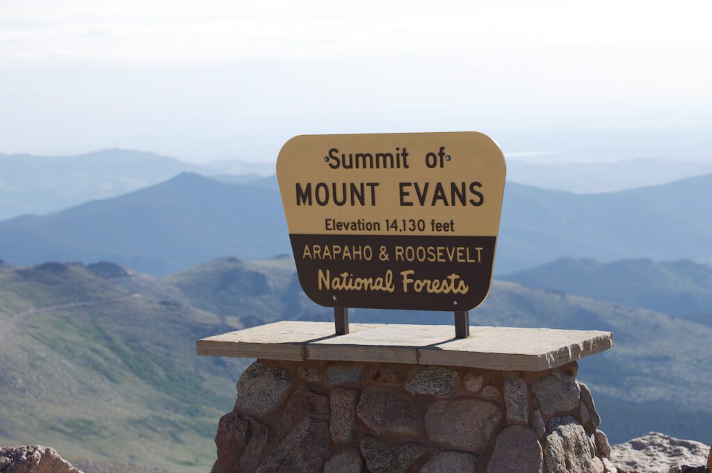Mount Evans Scenic Byway summit