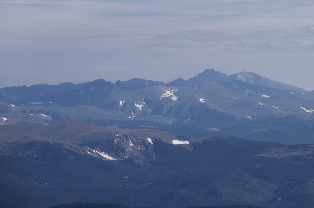 Mount Evans Scenic byway summit view longs peak