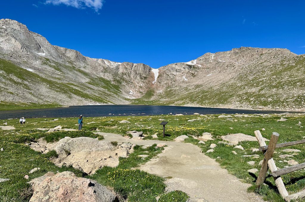 Mount Evans Scenic Byway summit lake