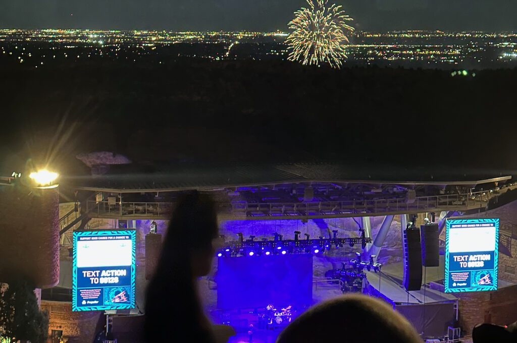 Red Rocks Amphitheater fireworks