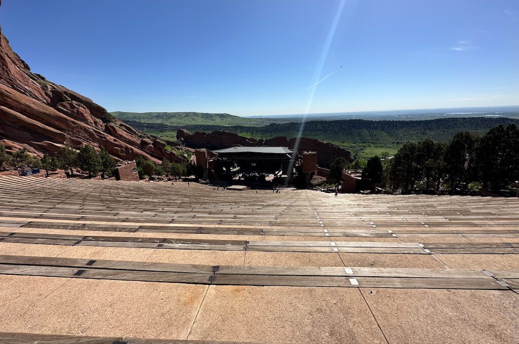 Red Rocks Amphitheater view from last row