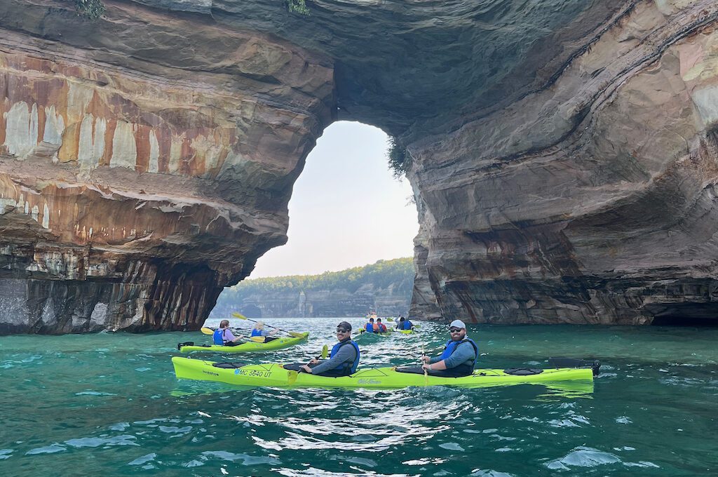 Pictured Rocks National Lakeshore kayaking 