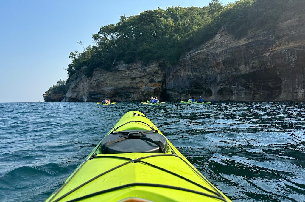Pictured Rocks National Lakeshore kayaking 