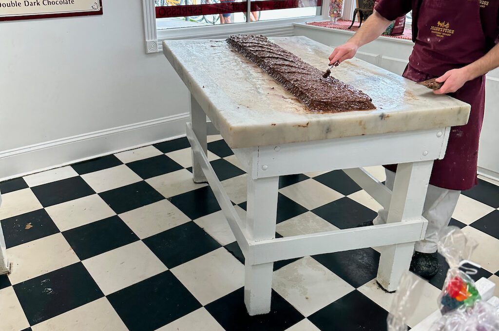 Mackinac Island fudge making