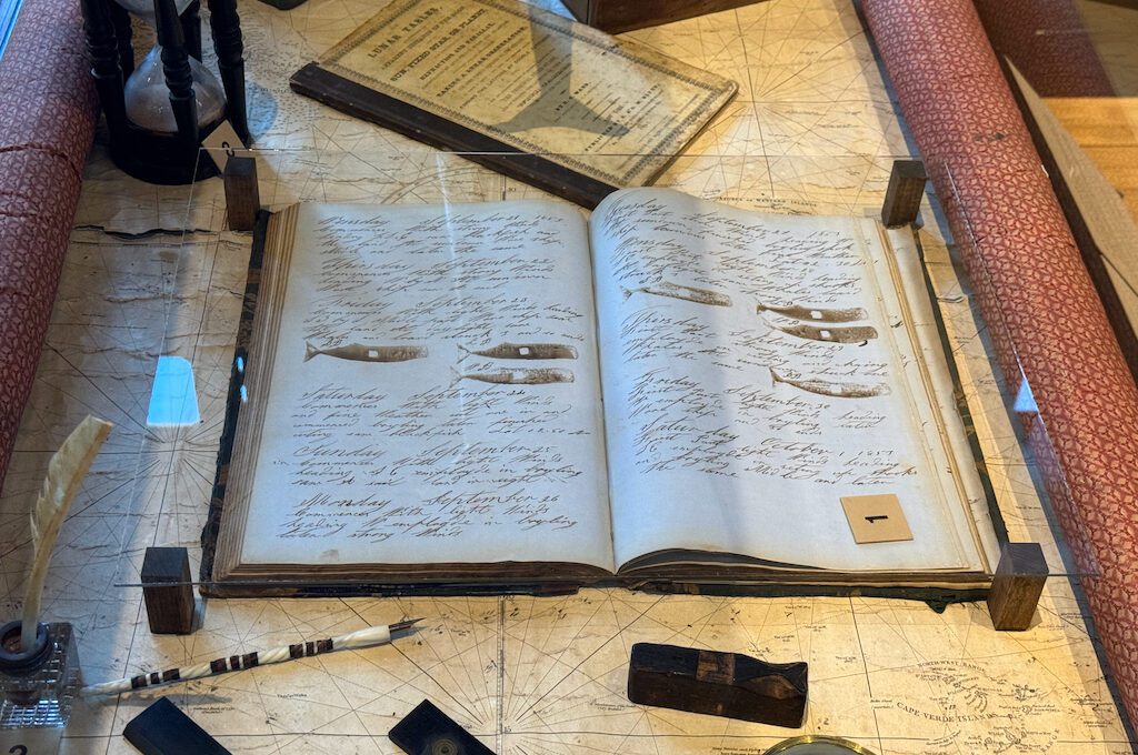 New Bedford Whaling Museum whale log book