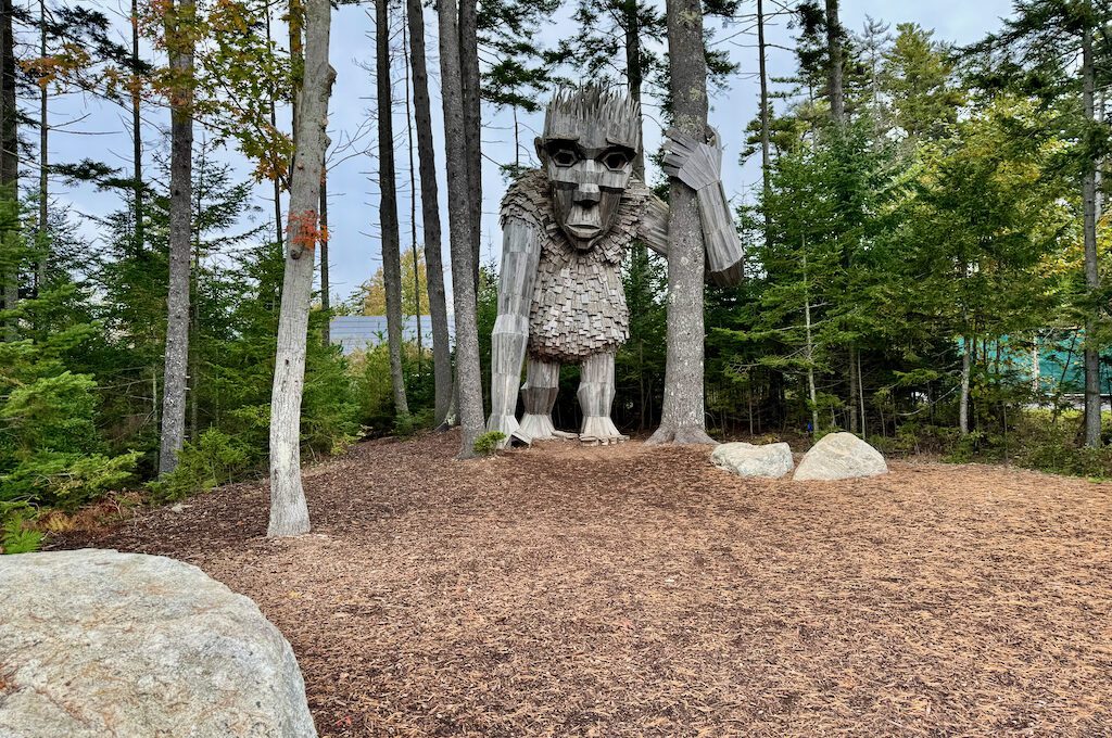 Thomas Dambo's Troll Maine Botanical Gardens