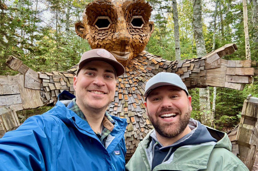 Thomas Dambo's Troll Maine Botanical Gardens