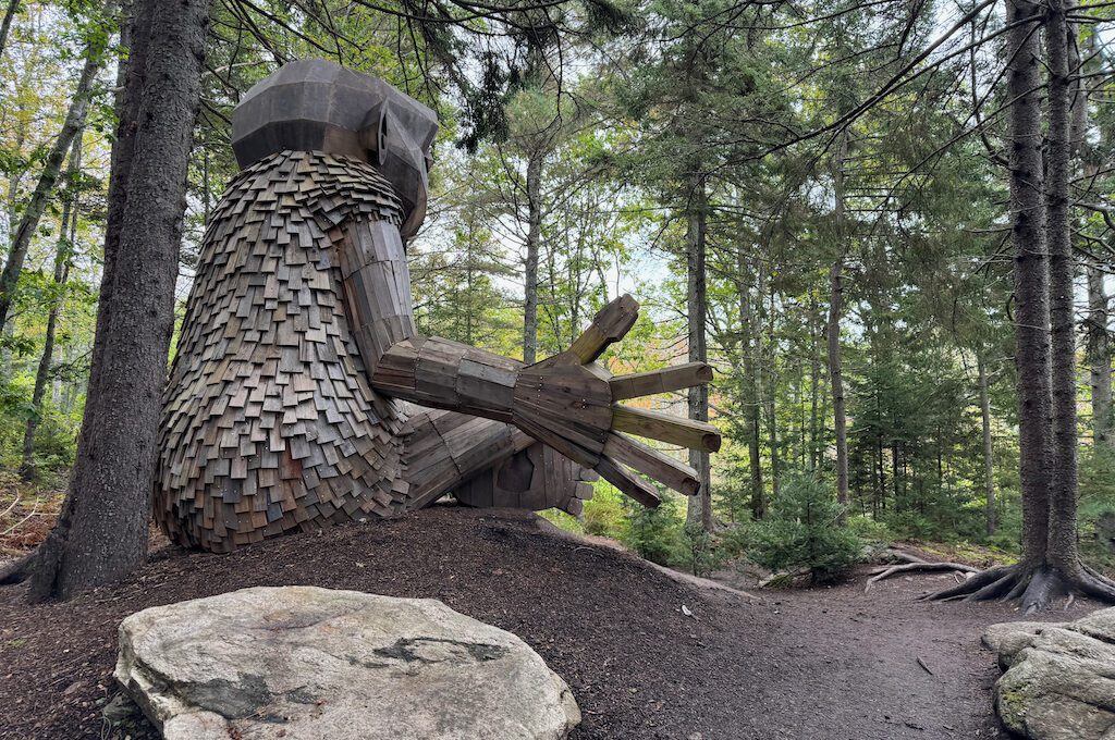 Thomas Dambo's Troll Maine Botanical Gardens