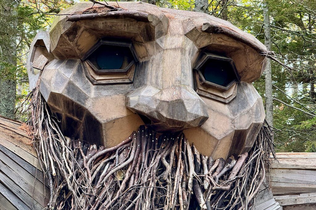 Thomas Dambo's Troll Maine Botanical Gardens