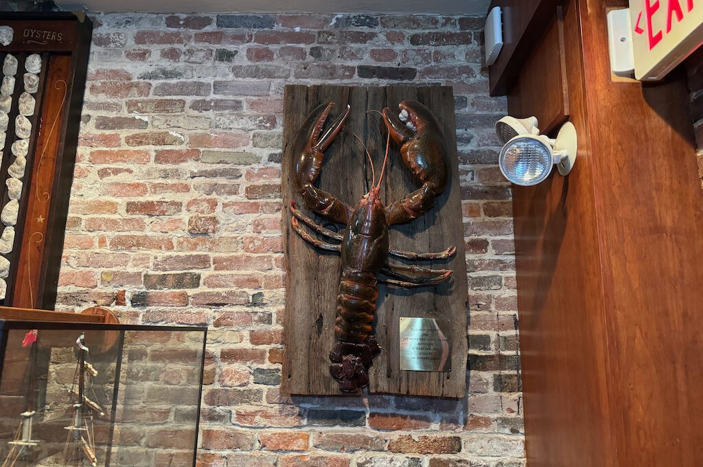 Union Oyster House interior lobster giant