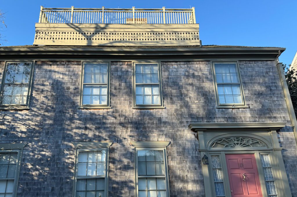 ornate Widow's Walk in Nantucket