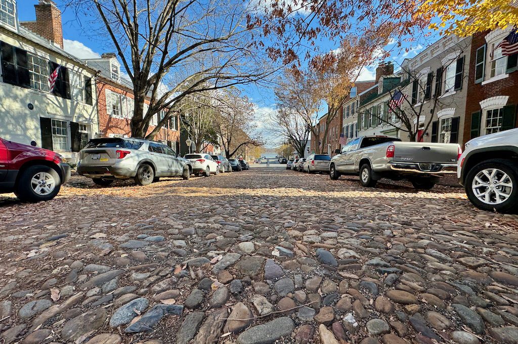 Captains Row in Old Town Alexandria
