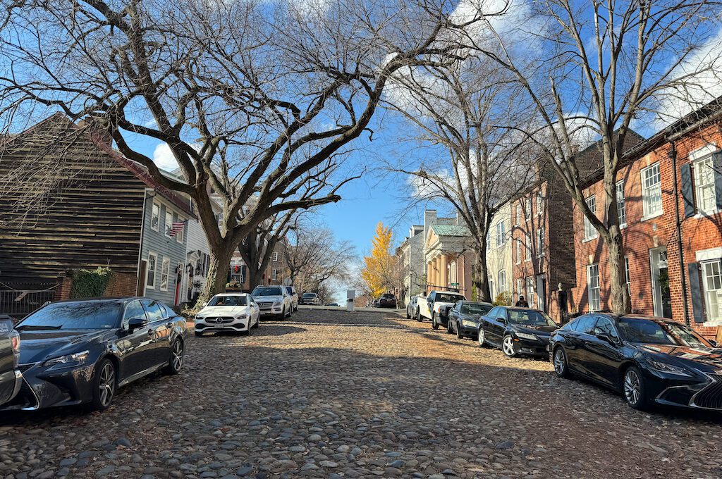 Captains Row in Old Town Alexandria